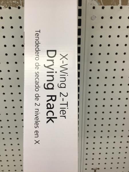 Mainstays X-Wing 2-Tier Drying Rack, No Tools Required, White Retail $20.00
