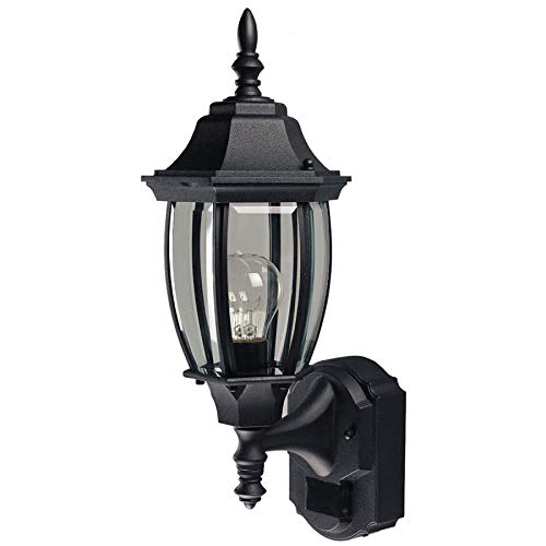 Secure Home Alexandria 18.5-in H Black Motion Activated Outdoor Wall Light Retail $43.00