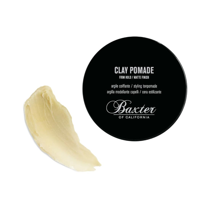 Baxter of California Clay Pomade | Firm Hold / Matte Finish | Hair Pomade for Men and Women | Perfect for Texturizing Straight or Wavy Hair | 2 Ounces