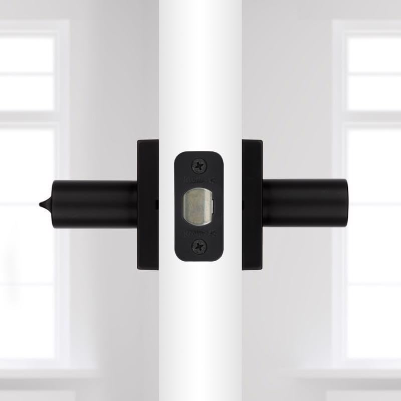 Kwikset Halifax Matte Black Keyed Entry Lever 2-3/4 in.