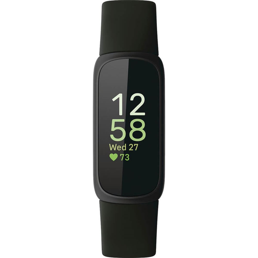 Fitbit Inspire 3 Health &-Fitness-Tracker with Stress Management, Workout Intensity, Sleep Tracking, 24/7 Heart Rate and more, Midnight Zen/Black One Size (S & L Bands Included) Retail $99.95