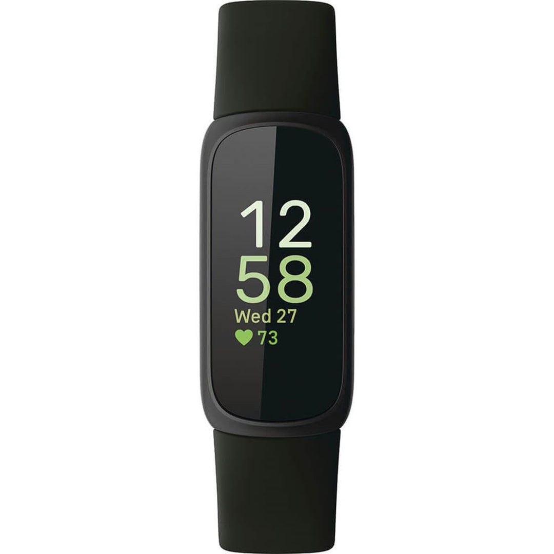 Fitbit Inspire 3 Health &-Fitness-Tracker with Stress Management, Workout Intensity, Sleep Tracking, 24/7 Heart Rate and more, Midnight Zen/Black One Size (S & L Bands Included) Retail $99.95