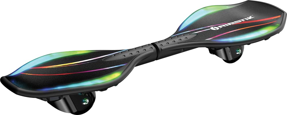 Razor Black Label RipStik Ripster Light Up–Two Wheel Caster Board with Multi-Color LED Lights, Compact and Lightweight, for Kids and Teens Retail $74.99