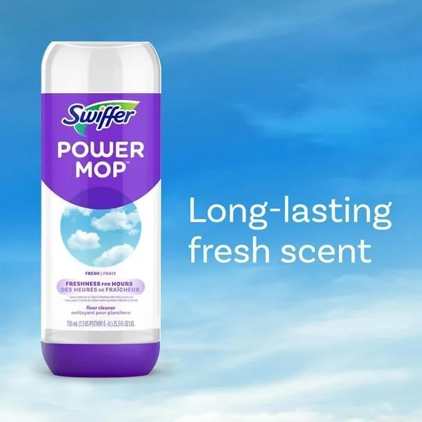 Swiffer 750ML Power Mop Cleaning Solution Fresh Scent