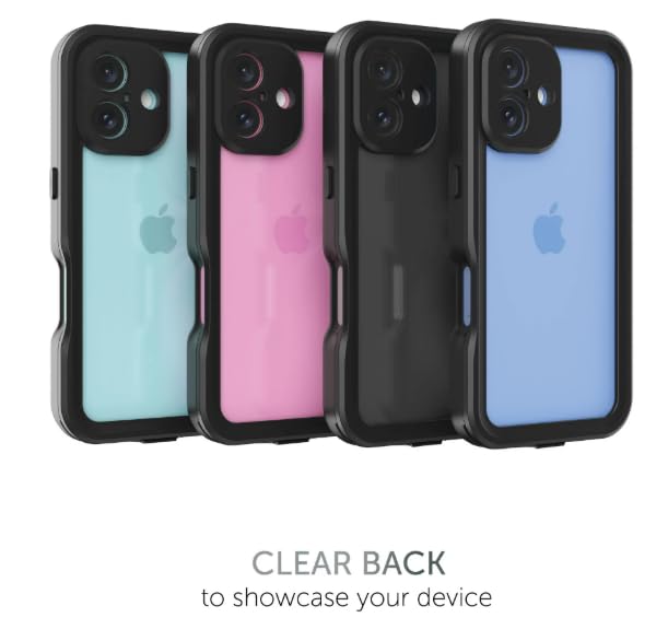 Body Glove Tidal Waterproof Phone Case for iPhone 16 - Black/Clear Retail $22.88