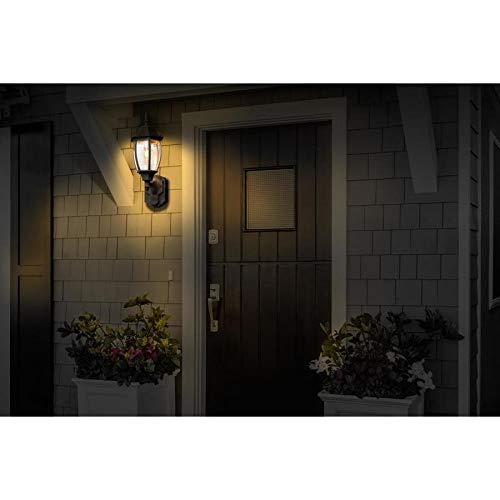 Secure Home Alexandria 18.5-in H Black Motion Activated Outdoor Wall Light Retail $43.00