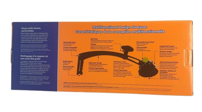 Scrub Daddy - BBQ Daddy Steam Cleaning Grill Scrubber Value Pack, Durable & Heat Resistant, Water-Activated FlexTexture, Made in Vietnam Retail $26.99