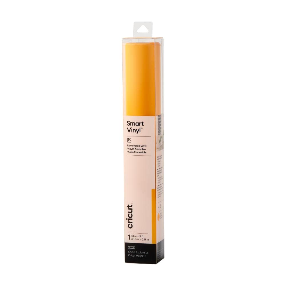 Cricut Smart Removable Vinyl, Maize Yellow - 3ft Roll (13'x36') for Explore and Maker 3 - Matless Cutting for Long cuts up to 12ft