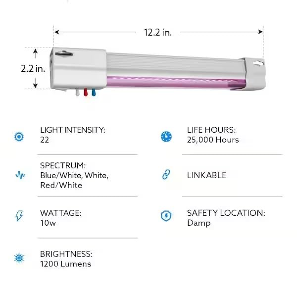 Feit Electric 74354 - GLP12ADJS/VM13.5WLED Indoor Horticulture LED Fixture Retail $24.98