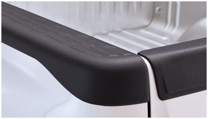 Bushwacker Ultimate BedRail Caps - Factory w/o Stake Holes | 2-Piece Set, Black, Smooth Finish | 49517 | Fits 2007-2013 Chevrolet Silverado 1500 Fleetside; 07-14 Silverado 2500 HD/3500 HD w/ 6.6' Bed Retail $169.99