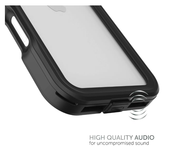Body Glove Tidal Waterproof Phone Case for iPhone 16 - Black/Clear Retail $22.88