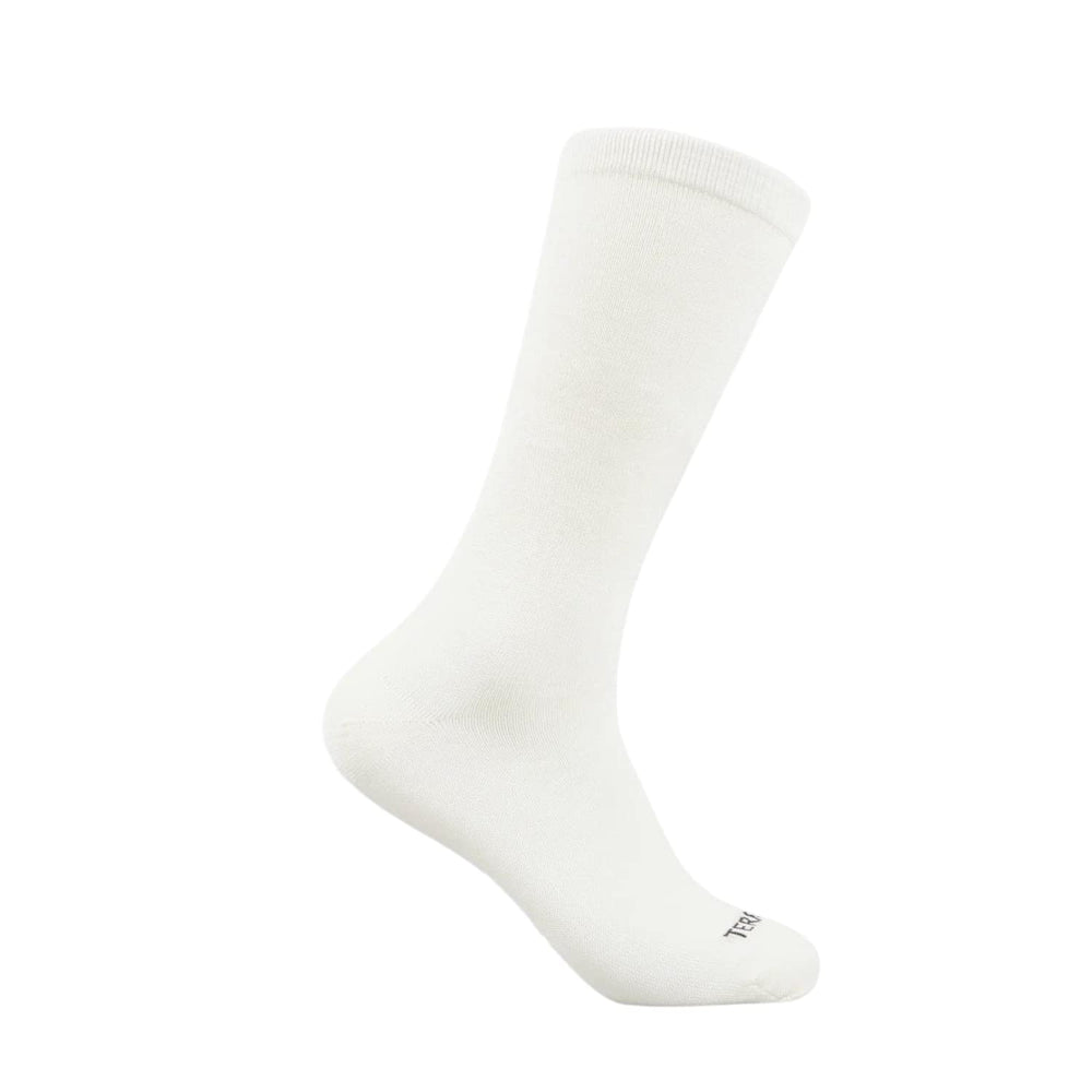 Terramar womens Thermasilk Mid Calf Liner Socks, Natural, X-Small Retail $25.00