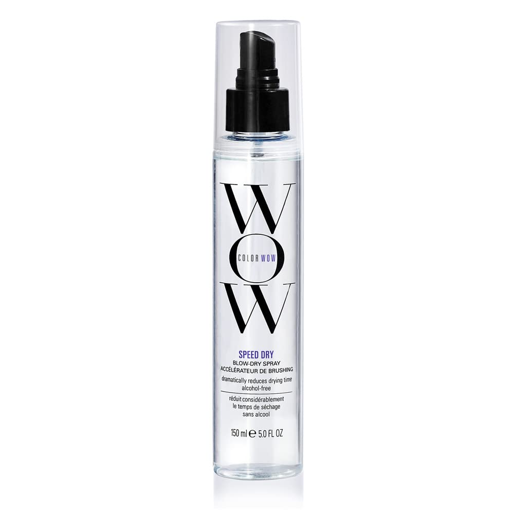COLOR WOW Speed Dry Blow Dry Spray Ã¢â‚¬â€œ Cut Blow Dry Time by 30% | Heat Protectant, Prevent Breakage | Cruelty-Free & Gluten-Free