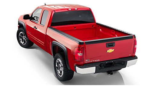 Bushwacker Ultimate BedRail Caps - Factory w/o Stake Holes | 2-Piece Set, Black, Smooth Finish | 49517 | Fits 2007-2013 Chevrolet Silverado 1500 Fleetside; 07-14 Silverado 2500 HD/3500 HD w/ 6.6' Bed Retail $169.99