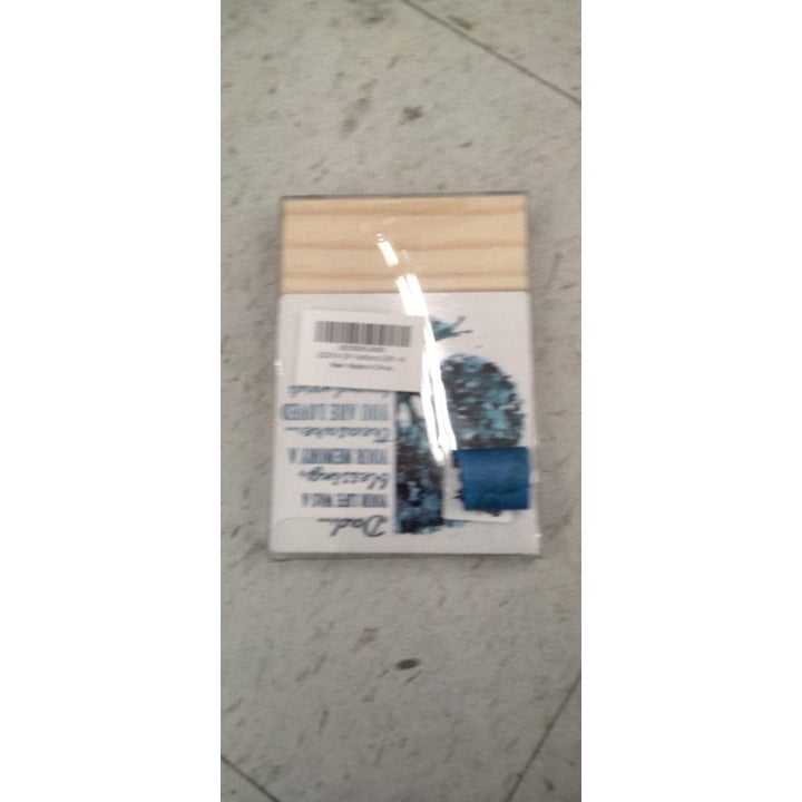 Dad Memorial Wooden Table Sign With Stand - Sympathy Plaque for Bereavement, Funeral, Loss - Elegant In Loving Memory Condolence Gift