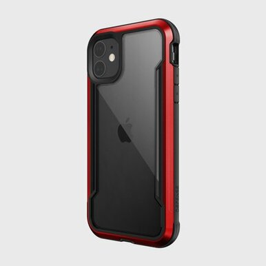 Raptic Shield Case Compatible with iPhone 11 Case  Shock Absorbing Protection  Durable Aluminum Frame  10ft Drop Tested  Fits iPhone 11  Red Retail $23.31