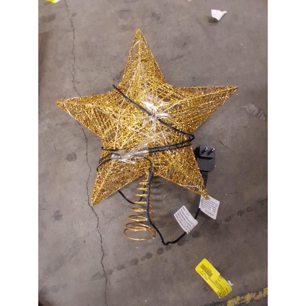 Gold Star Christmas Tree Topper - Model 17-297G Retail $25.00