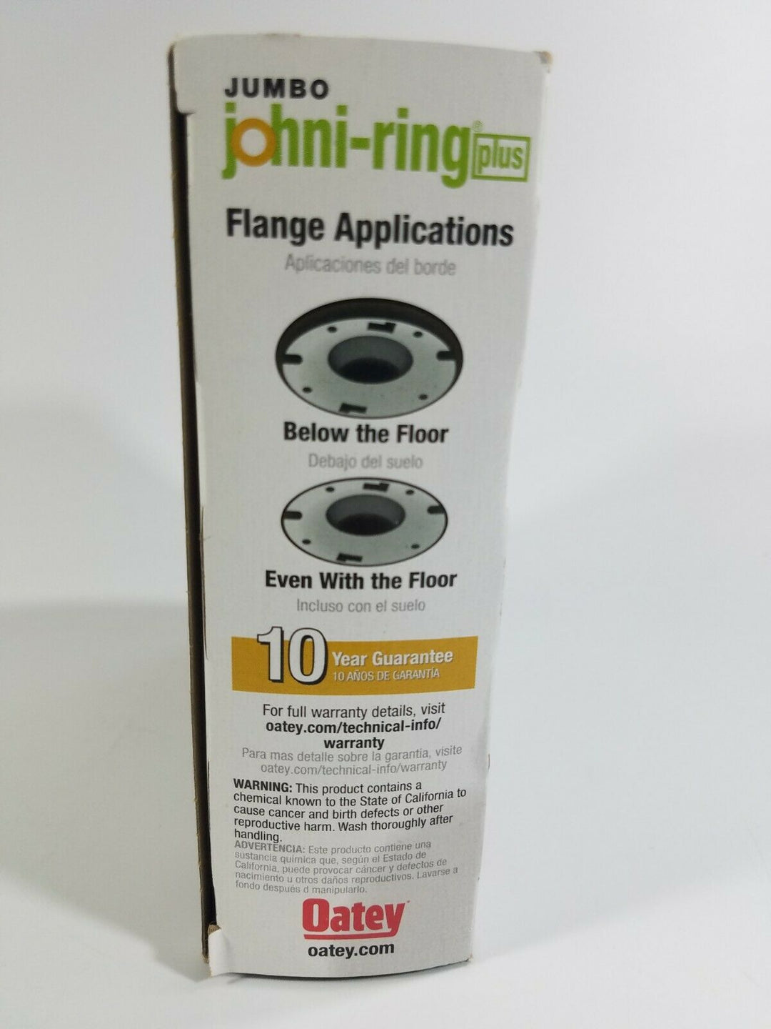 Oatey Jumbo Johni Ring Wax Ring Reinforced Wax Alignment Sleeve 40% More Wax New