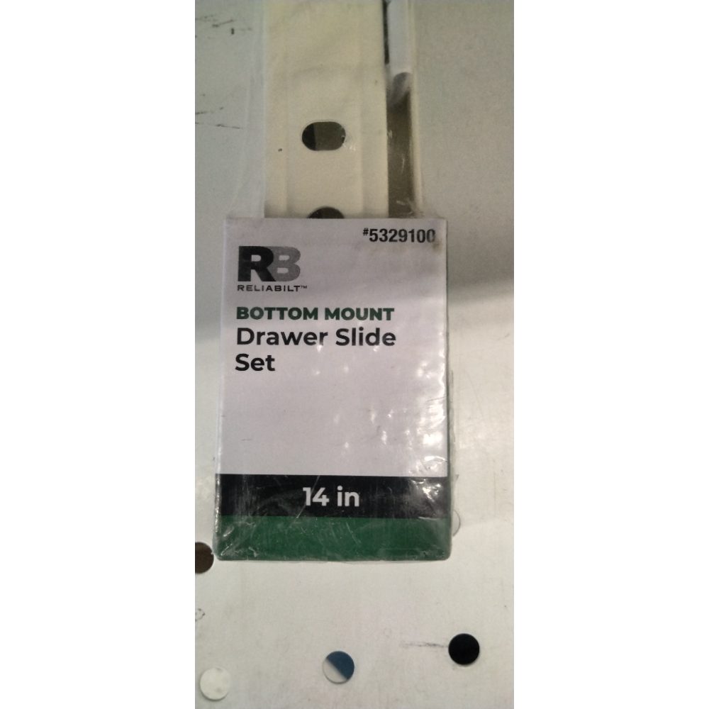 Reliabilt Bottom Mount Drawer Slide Set - 14 in