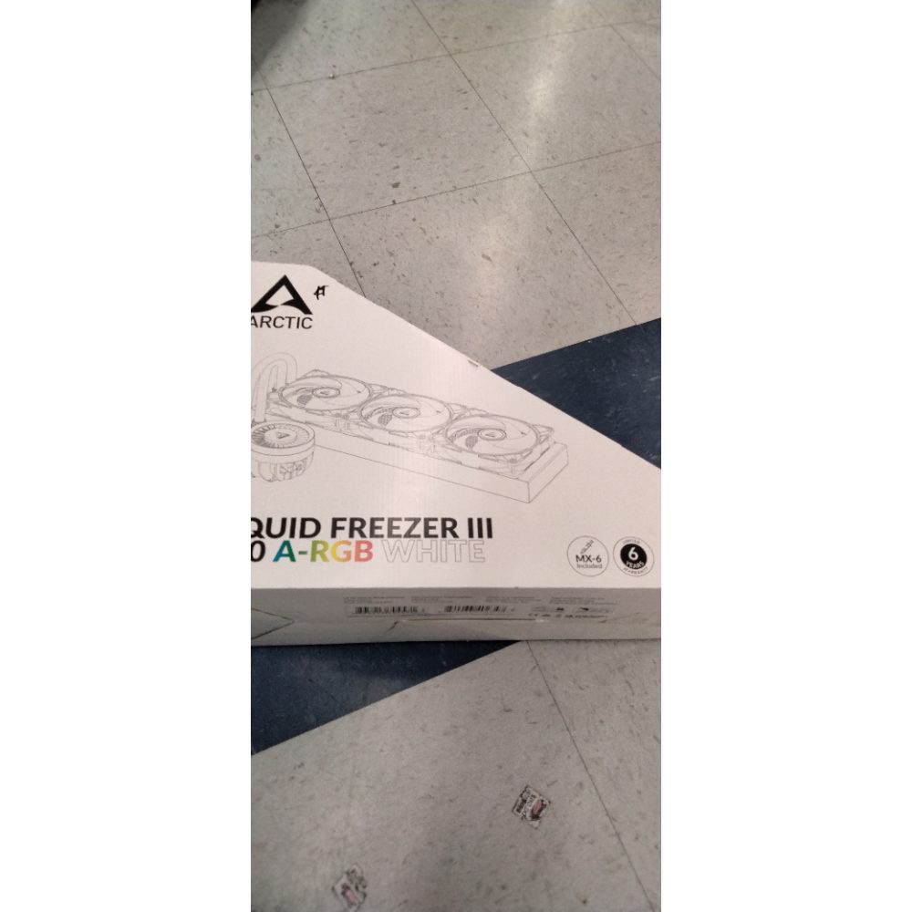 ARCTIC Liquid Freezer III 420 A-RGB - CPU AIO Water Cooler, Water Cooling PC, Intel & AMD, Efficient PWM-Controlled Pump, Fan: 200â€“1900 RPM, LGA1851 and LGA1700 Contact Frame - White