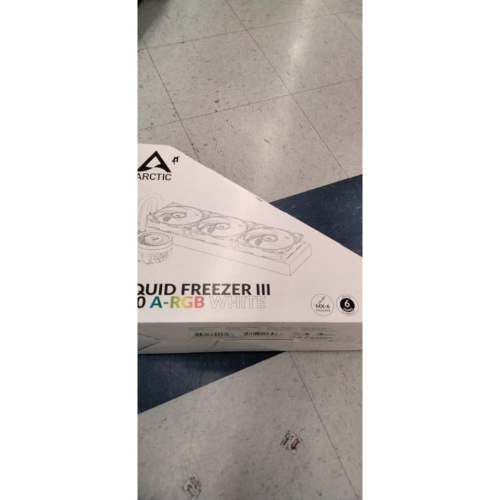 ARCTIC Liquid Freezer III 420 A-RGB - CPU AIO Water Cooler, Water Cooling PC, Intel & AMD, Efficient PWM-Controlled Pump, Fan: 200â€“1900 RPM, LGA1851 and LGA1700 Contact Frame - White