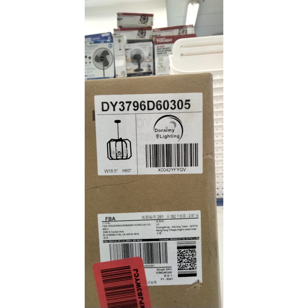 Doraimy Lighting 6 Light Farmhouse Adjustable Rod Black Pendant Light Fixtures Gold Finish,Rustic Hanging Ceiling Chandelier Light for Foyer Dining Room Kitchen Island Hallway