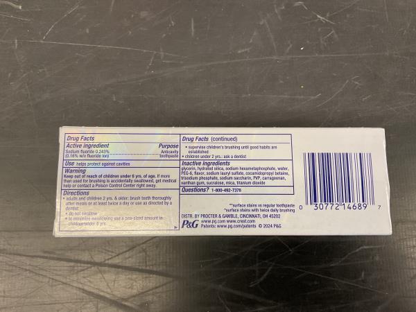 Crest 3D White large size 4.3oz Retail $8.99