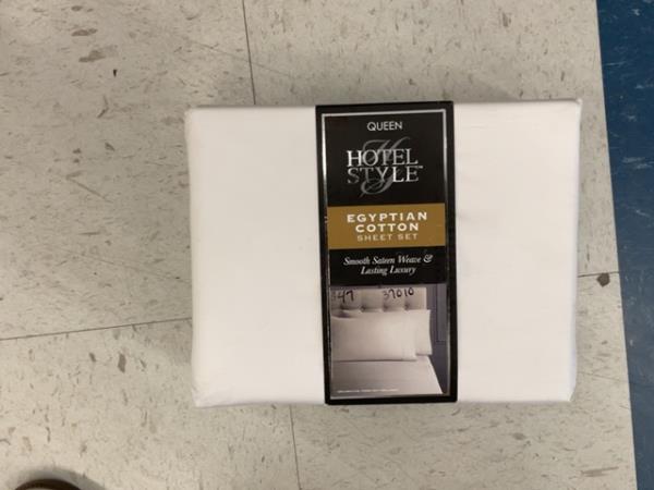 Hotel Style Egyptian Cotton Sheet Set - Queen, Smooth Sateen Weave, Lasting Luxury Retail $67.00