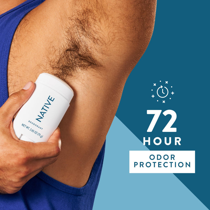 Native Deodorant | Natural Deodorant for Men, Aluminum Free with Baking Soda, Probiotics, Coconut Oil and Shea Butter | Sea Salt & Cedar