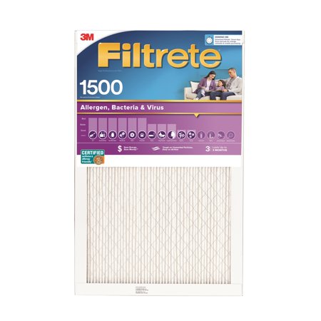 16x16x1 Ultra Allergen Pleated Air Filter, MERV 12, 0.3 Micron Retail $18.47