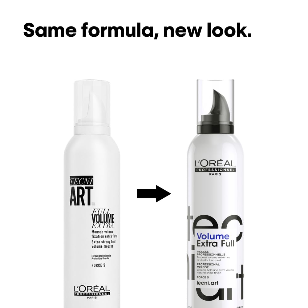 L'OrÃƒÂ©al Professionnel Paris Full Volume Extra - Styling Mousse For All Hair Types, Provides Strong Hold