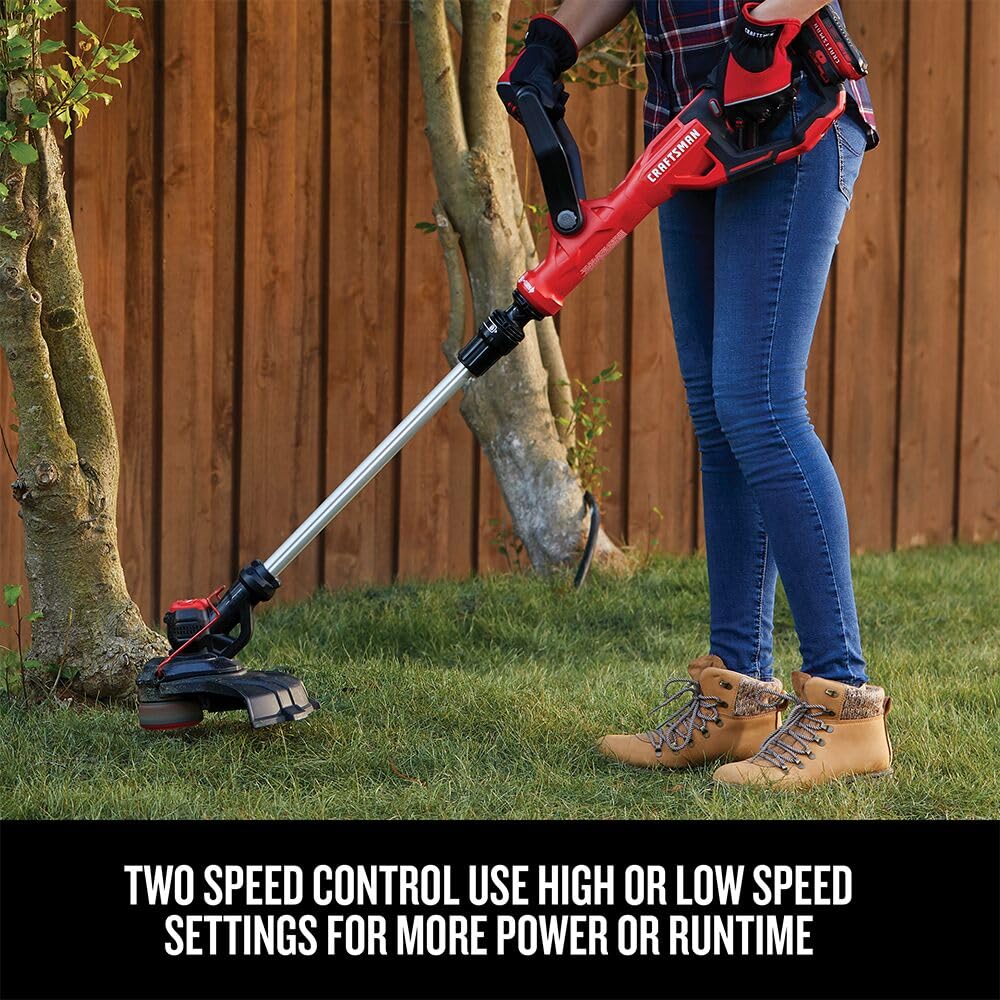 CRAFTSMAN V20 WEEDWACKER String Trimmer & Blower Combo Kit (2.0Ah) (CMCK197D1)