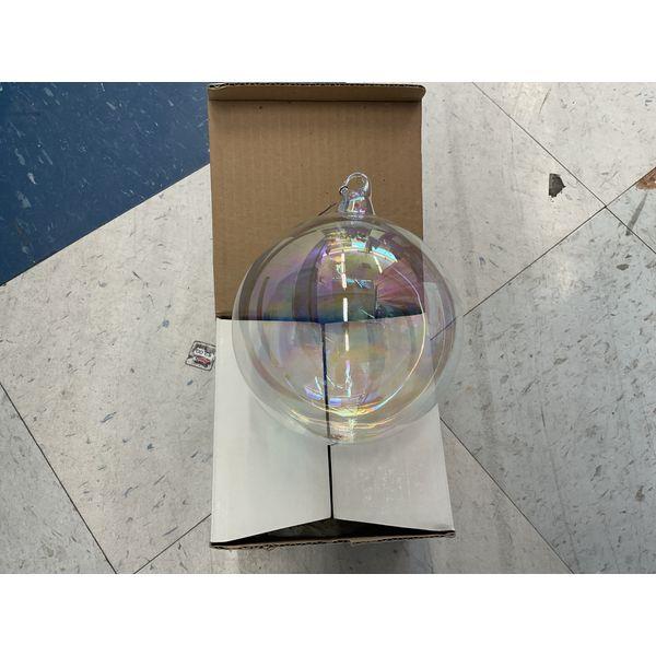 Glass Orb Ornament - Iridescent Finish Retail $20.00
