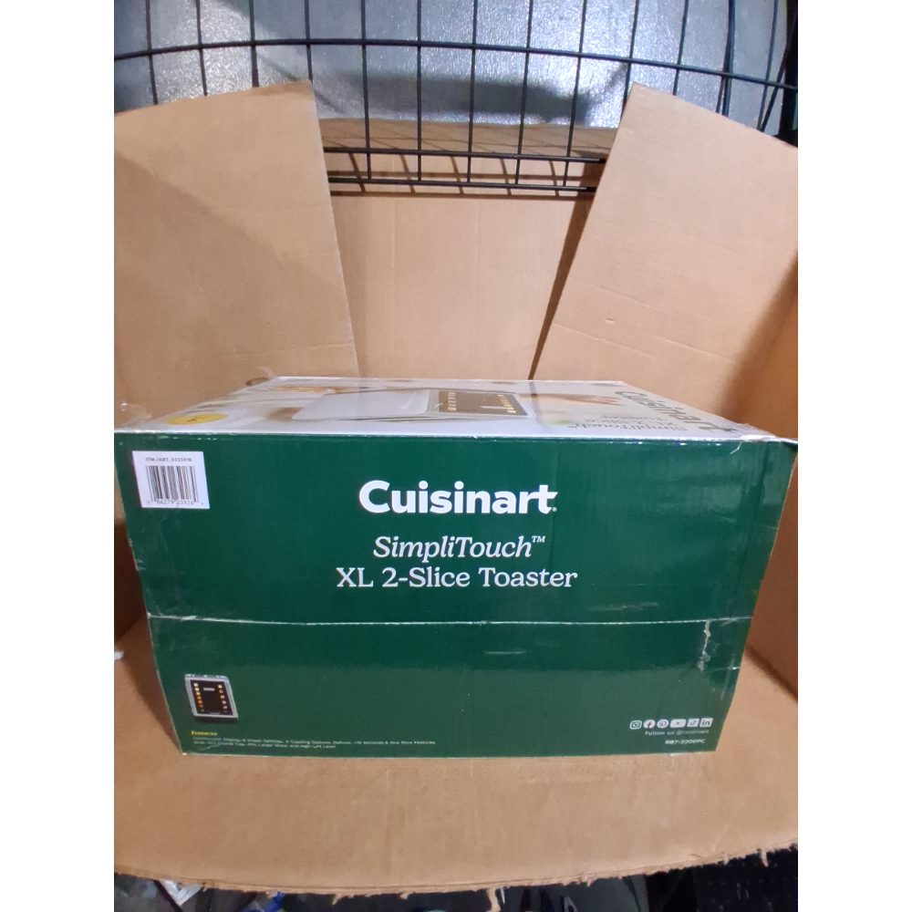 Cuisinart SimpliTouch XL 2-Slice Toaster – Extra-Wide Slots, Touchscreen Controls, 7 Shade Settings, Bagel & Reheat Functions, Stainless Steel Retail $74.00