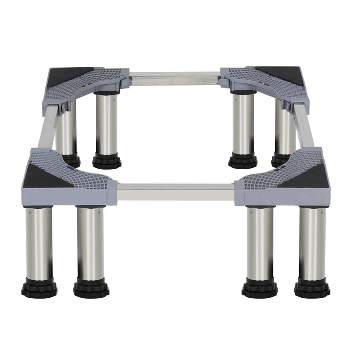 LUCKUP Washing Machine Stand Refrigerator Stand with 8 Heavy Duty Feet (Height: 9.4"-10.4") Washer Pedestal Adjustable Base for Washer and Dryer, Fridge, Max Load 440LB/200KG