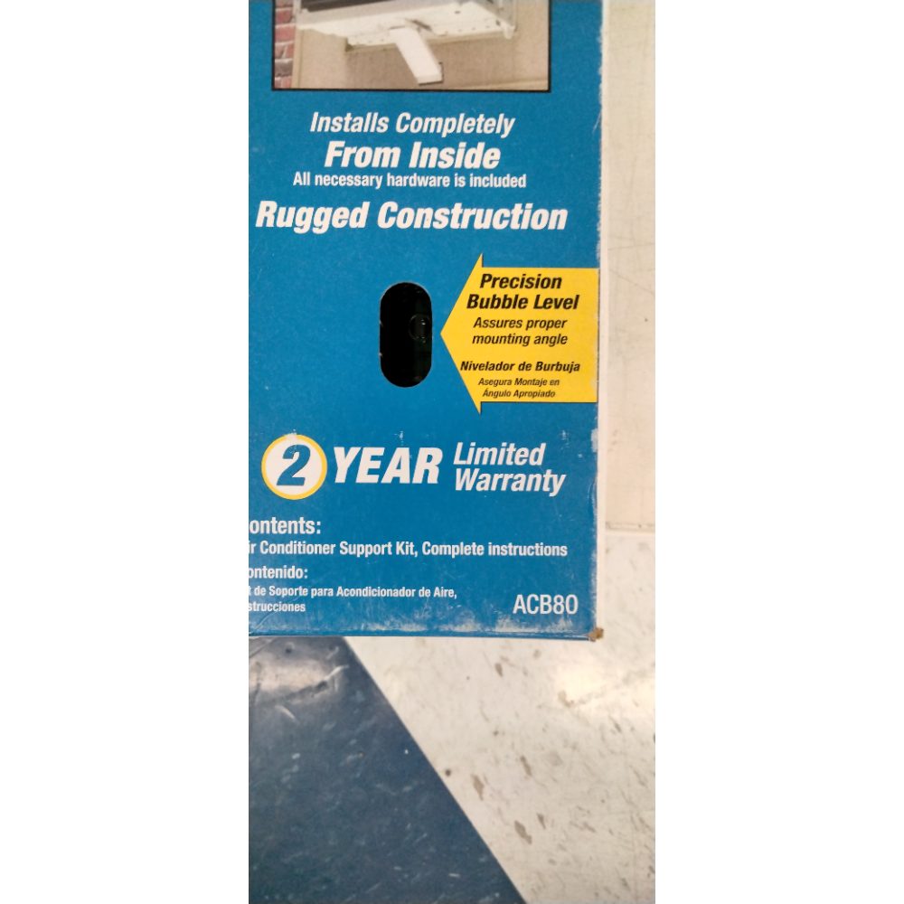 Window Air Conditioner Support Bracket, Up to 80 Lbs.