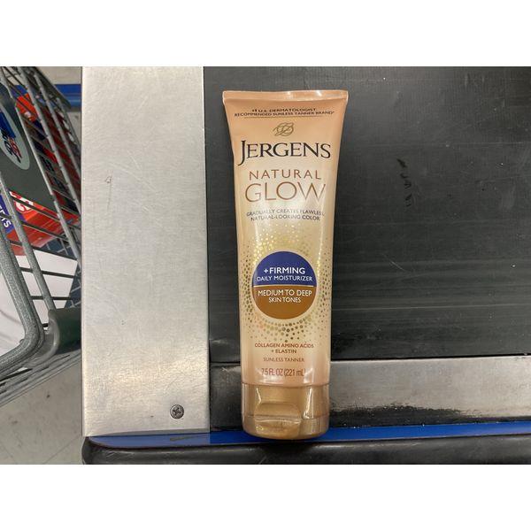 Jergens Natural Glow - Firming Daily Moisturizer, Medium to Deep Skin Tones, Sunless Tanner Retail $13.00