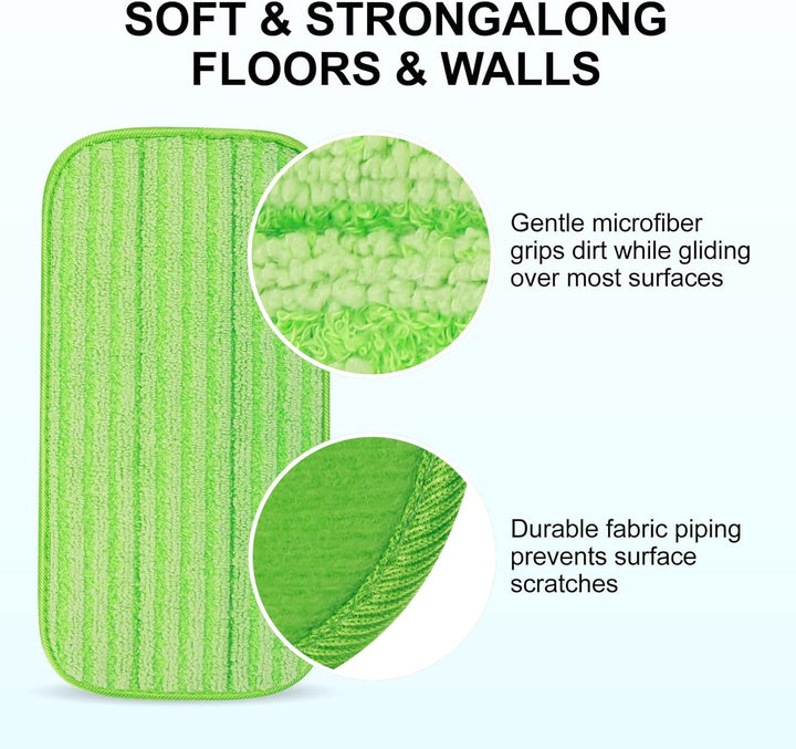 Star Maktion 3 Pack Rounded Corners Mop Pads Compatible with Swiffer Wet Jet Mops,Mop Pads for Wet & Dry Use Mop Pad Refills, Durable and Fitting for Home/Office Cleaning,Mop Replacement Heads Retail $13.00