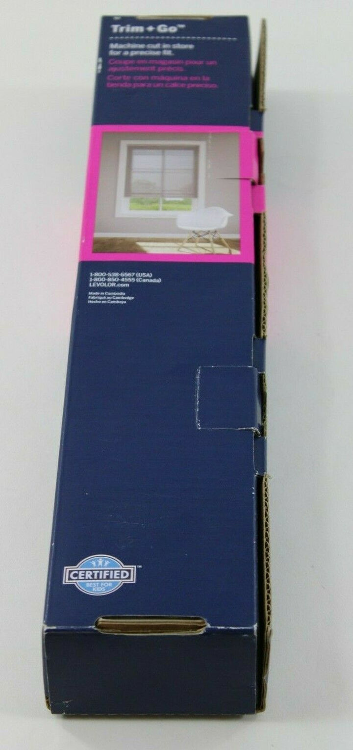 LEVOLOR Trim+Go Blind 19x64 Aluminum Blind (NOS) Trim Nickel #929754 Retail $45.98