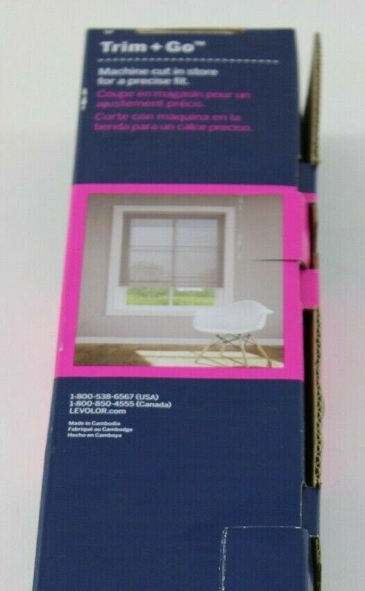 LEVOLOR Trim+Go Blind 19x64 Aluminum Blind (NOS) Trim Nickel #929754 Retail $45.98
