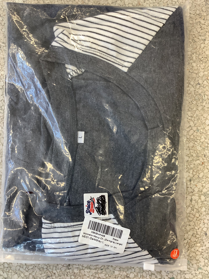 Women's Merry Christmas Graphic T-Shirt in Dark Grey Heather, size Large.