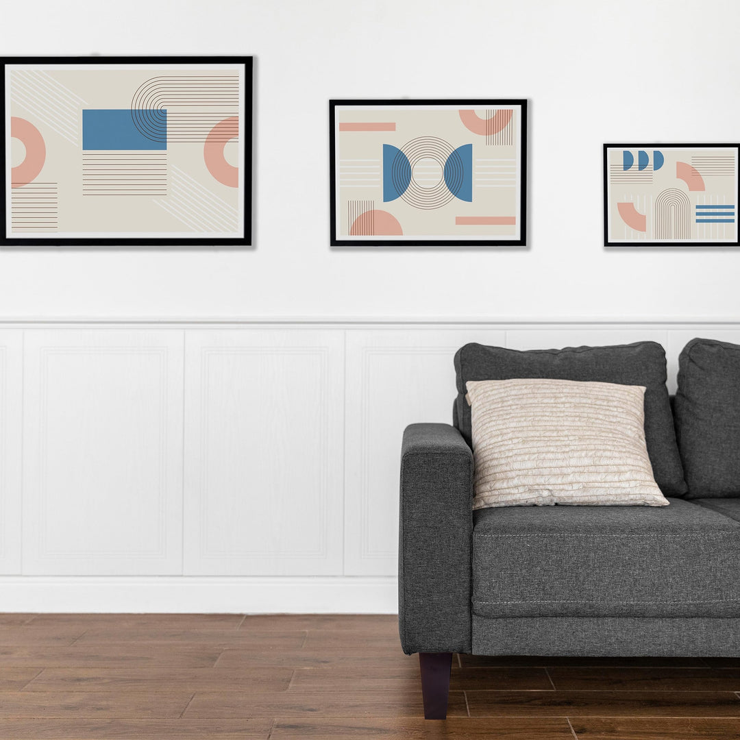 BARIEN 6" Square Mid-Century Modern Wood Furniture Legs - Set of 4, Dark Brown, Bolt-On, Up to 1800lbs Weight Capacity, Ideal for Couches, Armchairs, Sofas & More