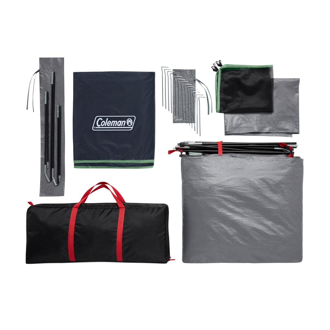 Coleman Skydome Tent with 5 Minute Setup, 2/4/6/8-Person Weatherproof Tent with Rainfly & Carry Bag, 20% More Headroom Than Traditional Canopies