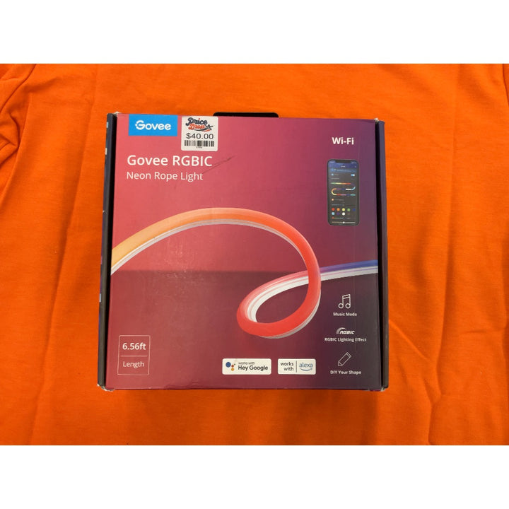 Govee RGBIC LED Neon Rope Light 6.5': Plastic Electric App-Controlled Lighting