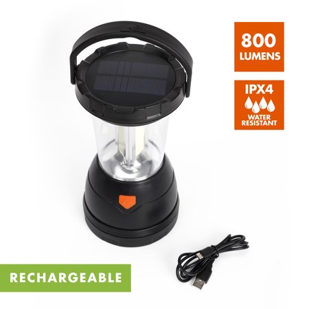 Ozark Trail Triplex LED 800 Lumens Survival Lantern  Rechargeable  Solar  and Crank Retail $39.96