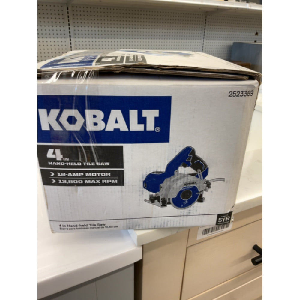 Kobalt 4" Hand Held Tile Saw Corded Electric 59207 12 Amp
