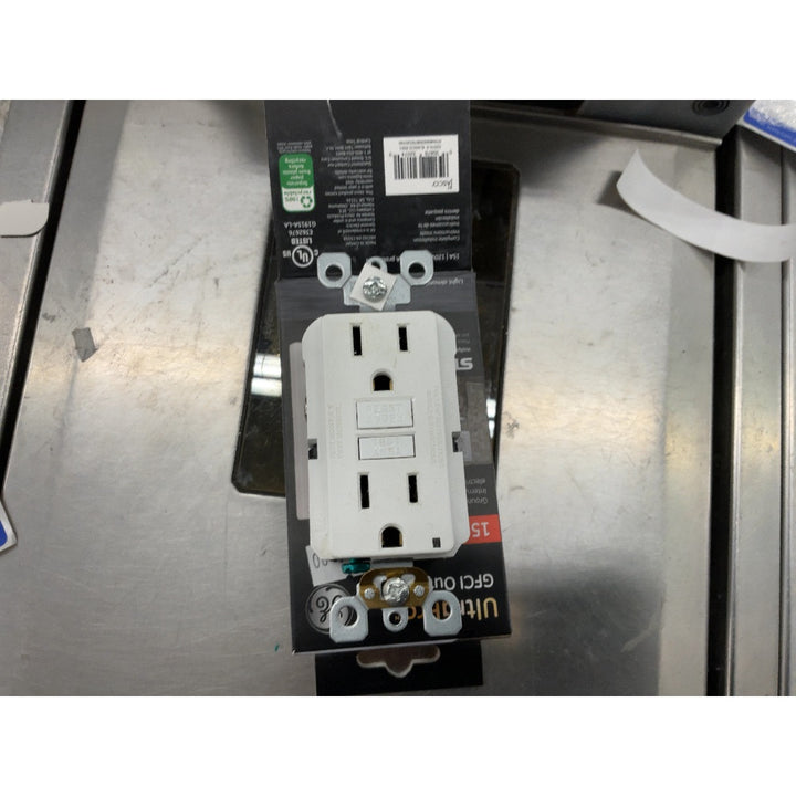 UltraPro GFCI Outlet - 15 Amp, Self-Testing, Light Almond