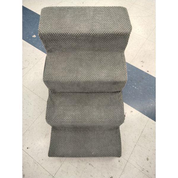 EHEY CIGA Pet Stairs - 3 Steps, Plush, Gray Retail $40.00