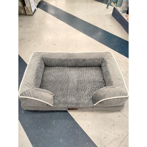 Comfort Expression Dog Bed - Plush, Orthopedic, Grey, Bolster Retail $60.00