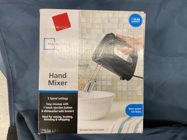 Mainstays Hand Mixer 5 Speed setting Retail $15.97
